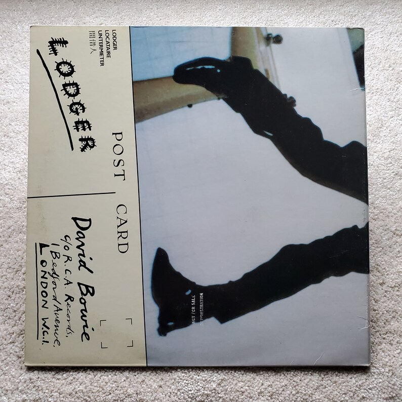 Vinyl David Bowie Lodger Lp 1979 Original NM/VG w/ Inner, Front Postcard Sticker, Brian Eno Free Shipping image 7
