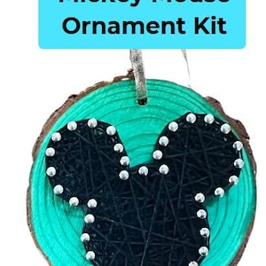 String Art Ornament Kit | Christmas DIY Kit | Ornament Craft | Mickey Ornament | Kid Craft Kit | DIY Ornament Craft