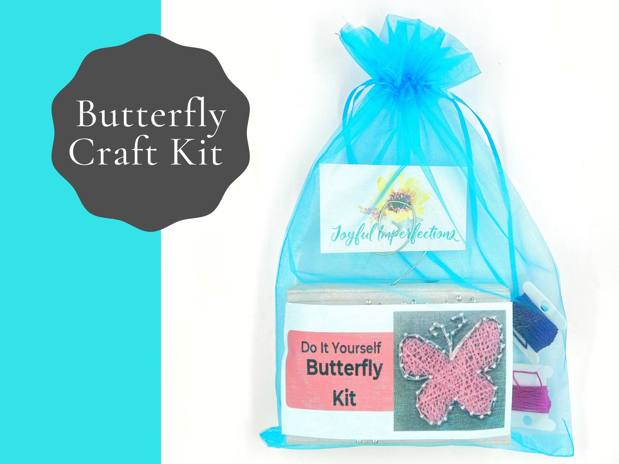 Butterfly String Art Kit Butterfly Theme Party Favor Cute Etsy
