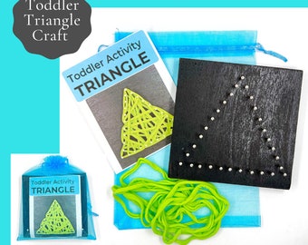 Triangle Busy Board | Toddler Shape & Color Activity