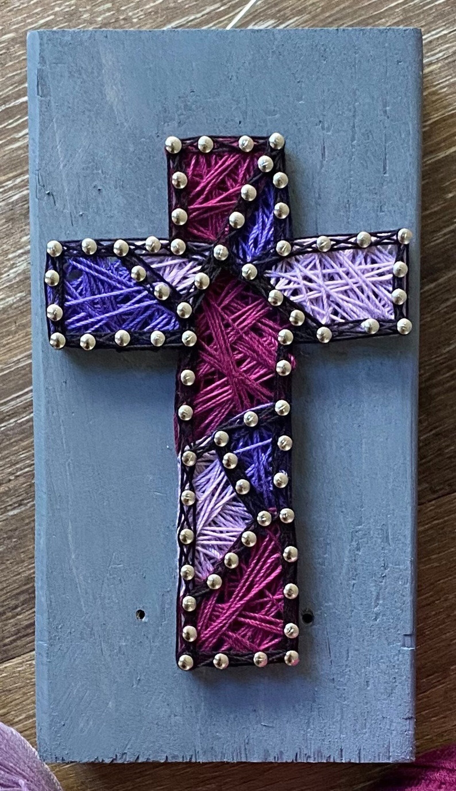 Cross String Art Kit Cross String Art Mosaic Cross Kit Mosaic Kit for