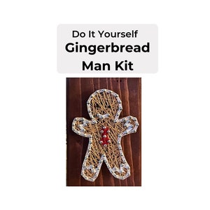 Gingerbread String Art Craft Kit | Christmas Craft Kit | Christmas Activity | Christmas Fun | Family Craft Night