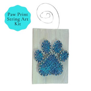 Custom Paw Print String Art Kit | DIY Pet Memorial Craft