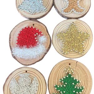 Ornament Craft Kit | String Art Ornament Crafts | String Art Ornaments | Kid Craft Kit | DIY Ornament Craft | Family Craft Night