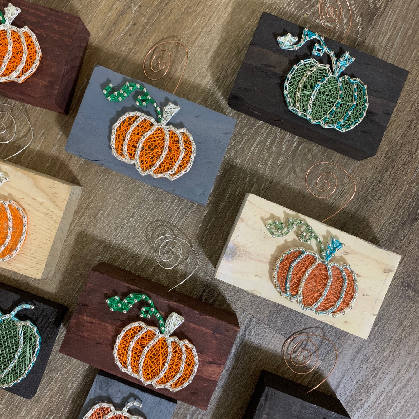 Mini Pumpkin String Art Photo Display Pumpkin Decoration - Etsy