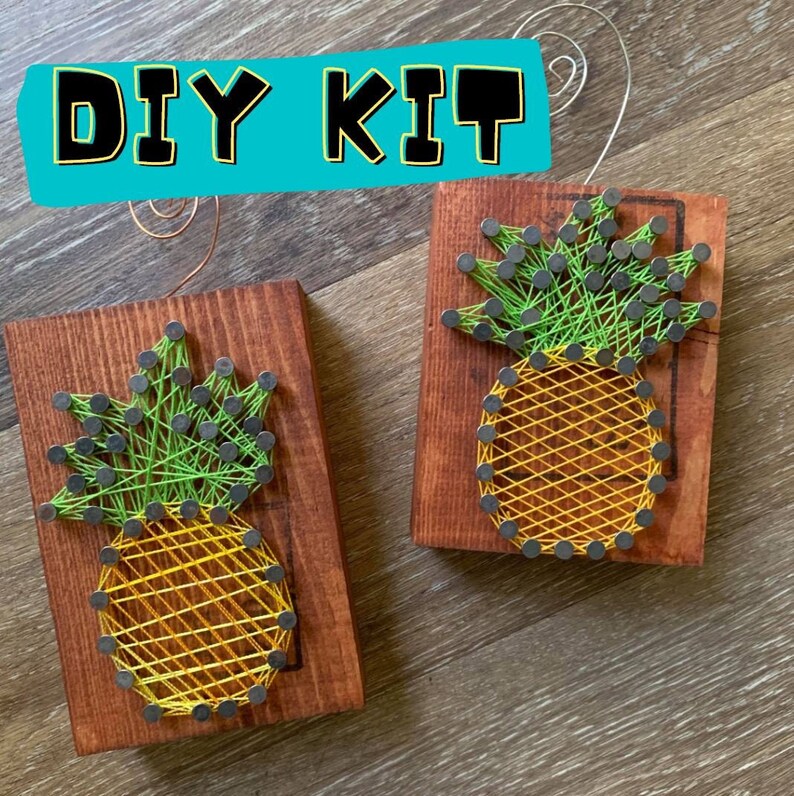 Mini String Art Pineapple DIY Kit Etsy