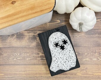 Ghost Decor | Halloween Tiered Tray Decor | Spooky Halloween Decor | Ghost Kitchen Decor | Spooky Ghost Art | Boo Bags