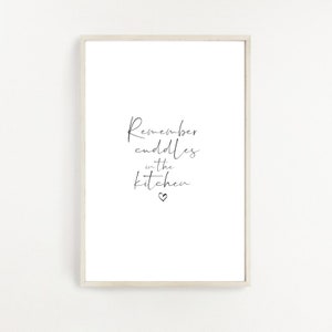 Remember Cuddles In the Kitchen Arctic Monkeys Mardy Bum Lyrics Print | Digital Download