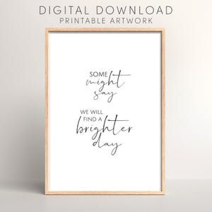 Algunos podrían decir que Oasis Letra impresa / Descarga digital