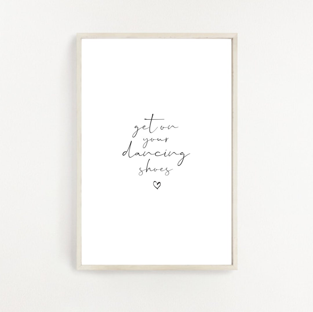 Get on Your Dancing Shoes Arctic Monkeys Lyrics Print Etsy