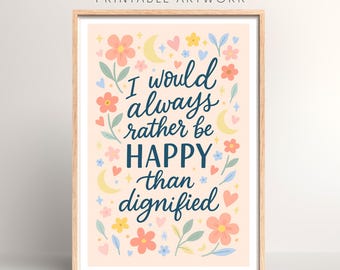 Jane Eyre Quote Print: Charlotte Brontë literaire kunst (digitale download)