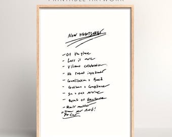Non Negotiables The Bear Quote Print | Digital Download