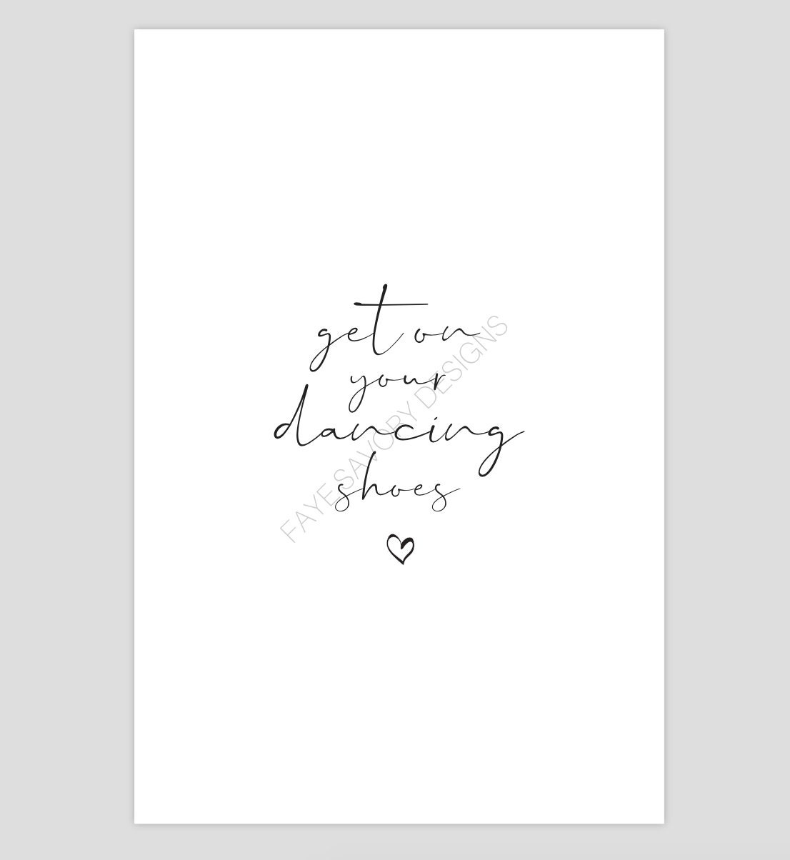 Get on Your Dancing Shoes Arctic Monkeys Lyrics Print Etsy