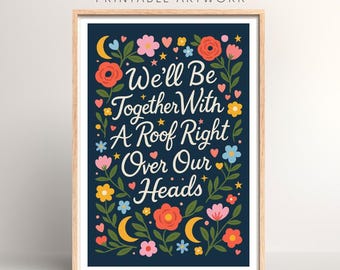 Lyrics Print: Is This Love Song, Printable Wall Art (PDF Download A5/A4/A3)