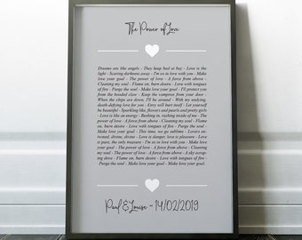 Framed Song Lyrics Etsy Framed Song Lyrics Etsy