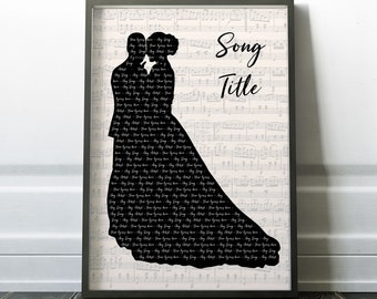 Wedding Song Gift, Personalised First Dance, 1st Anniversary, Wedding Day, Valentines Day Gift