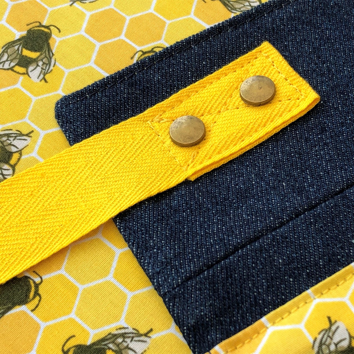Denim Waist Apron Bee Gardening Half Apron Craft Apron Etsy