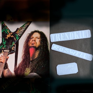 Trendkill, Roswell guitar stickers Dimebag Darrell Washburn Dime decal