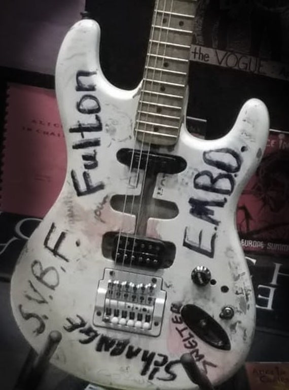 Jerry Cantrell Guitar Stickers E.M.B.O. Decal S.V.B.F. Strat