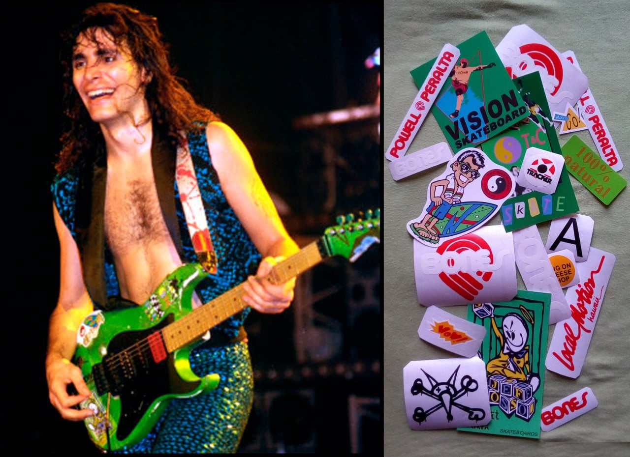 Charvel steve vai Green Meanie風MOD Charvel Pro Mod Steve Vai style Green Meanie - Green, White