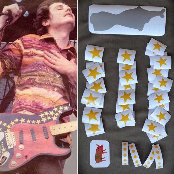 Billy Corgan Fender Stratocaster Smashing Pumpkins Guitar Stickers