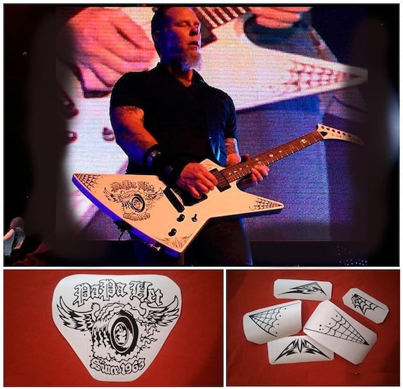 Papa Het Guitar Vinyl Stickers James Hetfield Explorer MX250 Etsy
