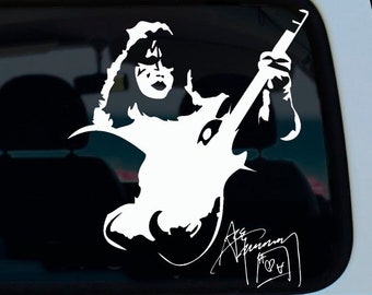 Ace Frehley Vinyl Stickers Guitar, Car, Laptop Portrait KISS