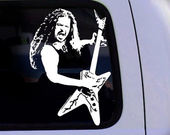 Dimebag Darrell portrait car stickers vinyl decal without background