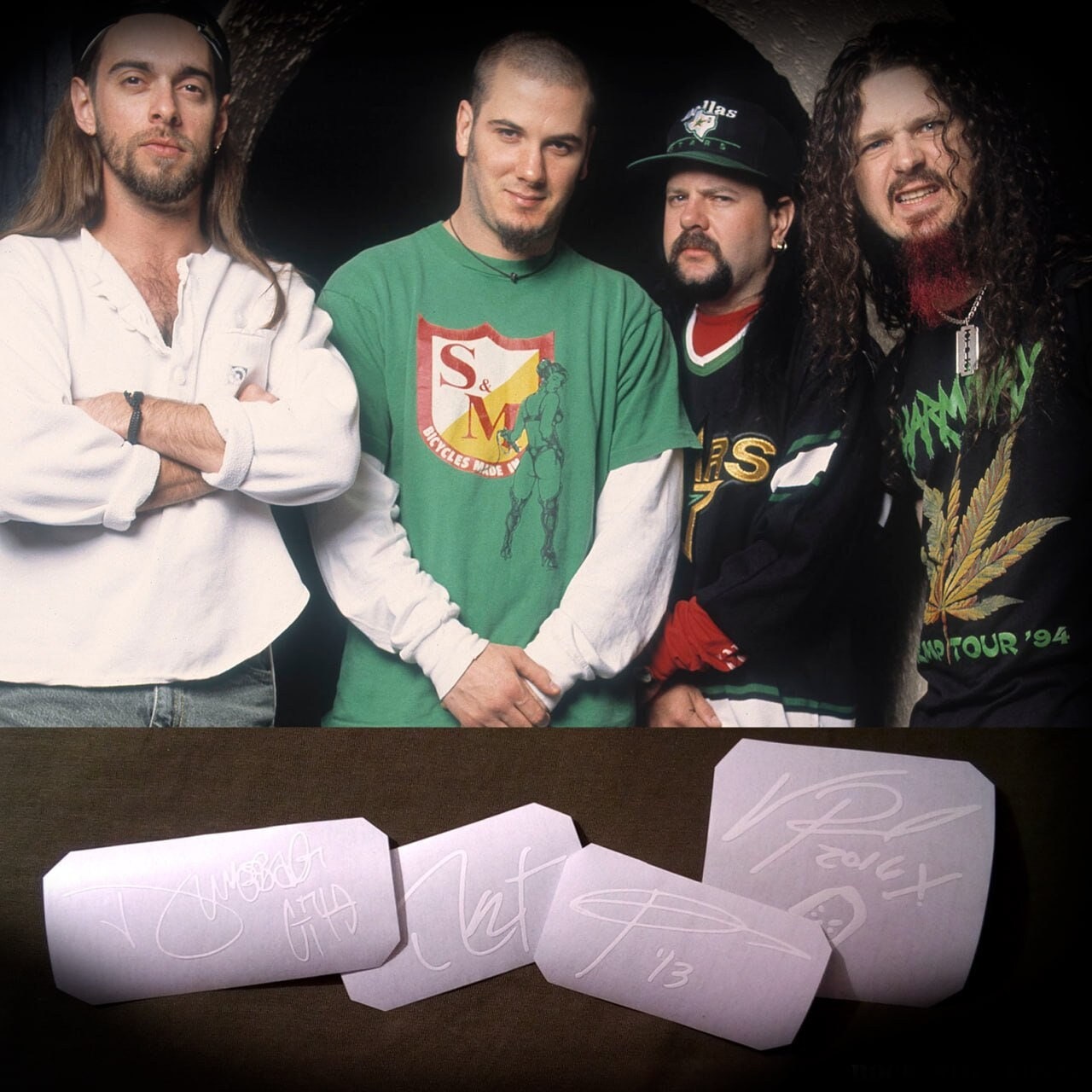 サイン入りステッカー ダイムバッグ・ダレル、フィリップ・アンセルモ