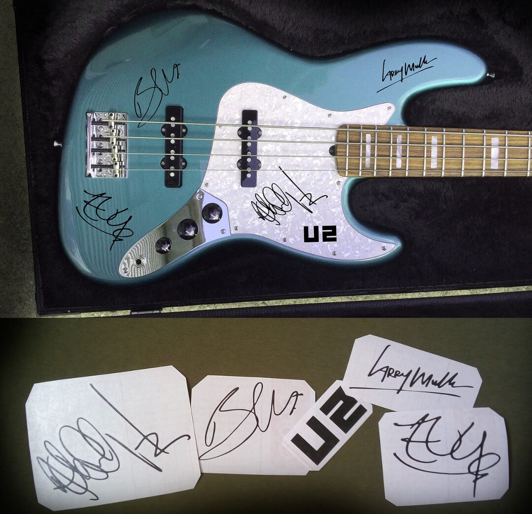 Bono,the Edge, Adam Clayton, Larry Mullen, Jr. U2 Autographs