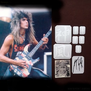 Kamikaze guitar stickers George Lynch ESP GL200K  Dokken plus vinyl autograph decal