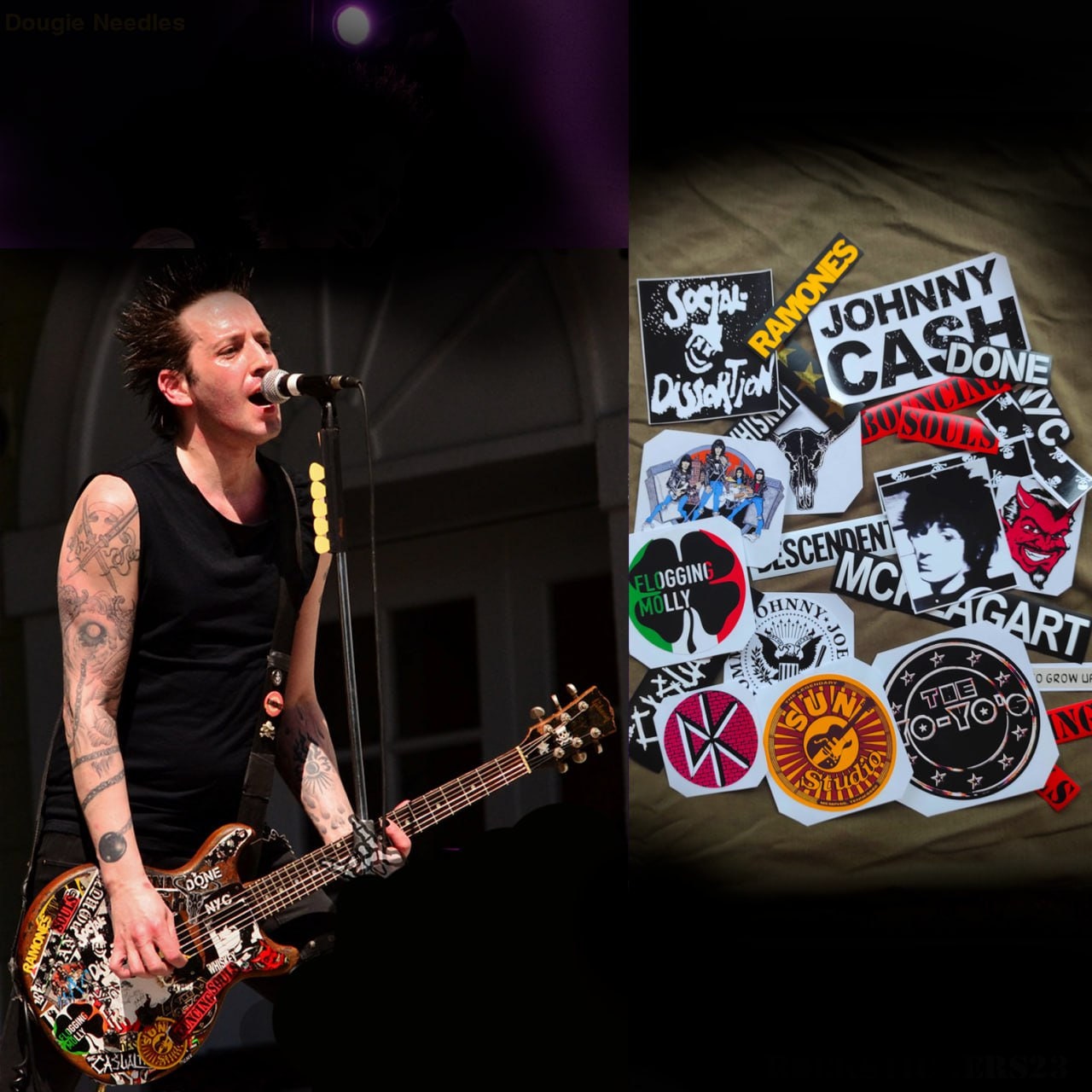 ダギーニードルズ ギターステッカー パンク ギブソン レスポール