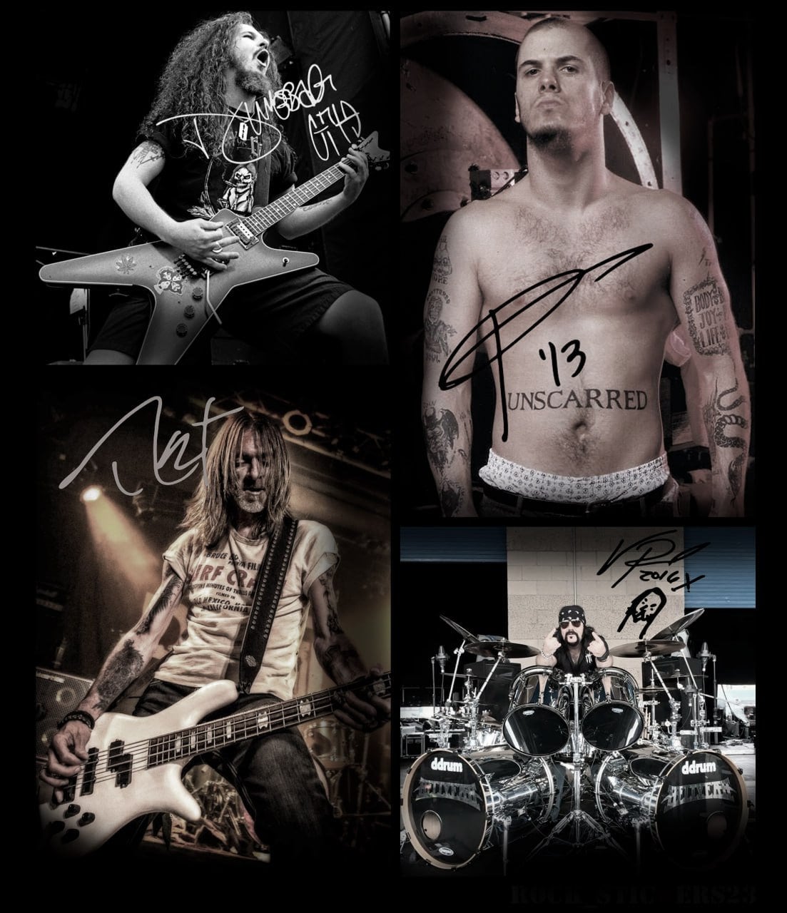 サイン入りステッカー ダイムバッグ・ダレル、フィリップ・アンセルモ