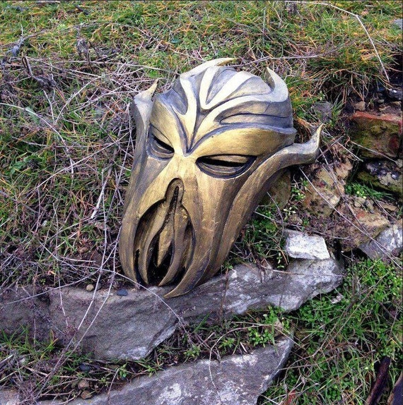 marmelade ordbog afkom Skyrim Dragonborn Miraak Morokei Konahrik Dragon Priest Mask - Etsy