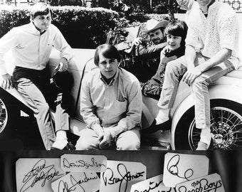 The Beach Boys autographs stickers vinyl