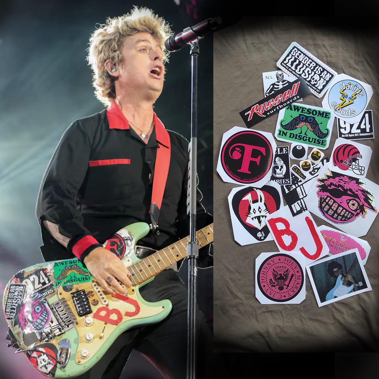 Green Day ビリージョーアームストロング　BLUE ハンドメイド Green Day ビリージョーアームストロング BLUE ハンドメイド