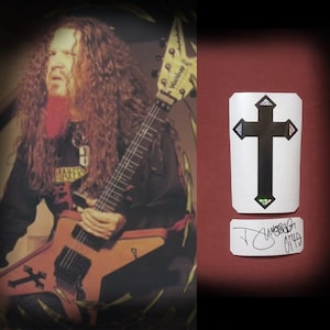 Südkreuz Gitarrenaufkleber Dimebag Darrell Washburn D3 + Autogramm