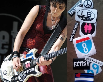 Joan Jett Gibson Melody Maker guitar stickers