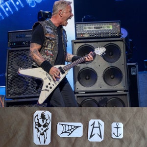 Guitar stickers James Hetfield Electra Flying V 2236 vinyl decal 2022-2023