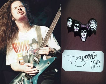 Dean from Hell guitar stickers Dimebag Darrell plus autograph