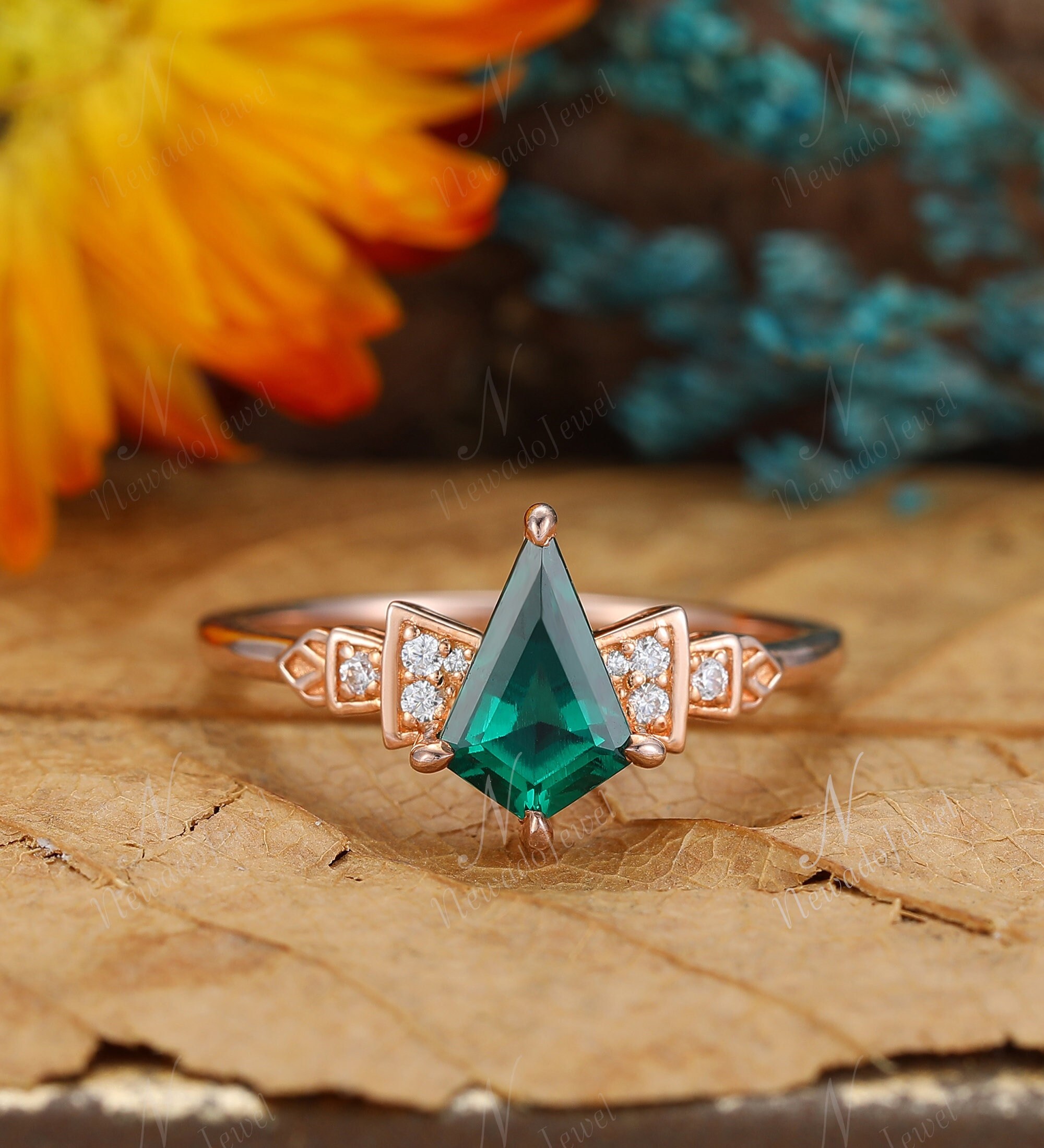 Art Deco Rings Etsy