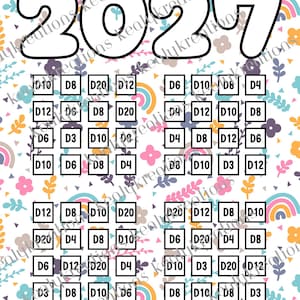 2027 Roll the Dice savings challenges (Digital Download)