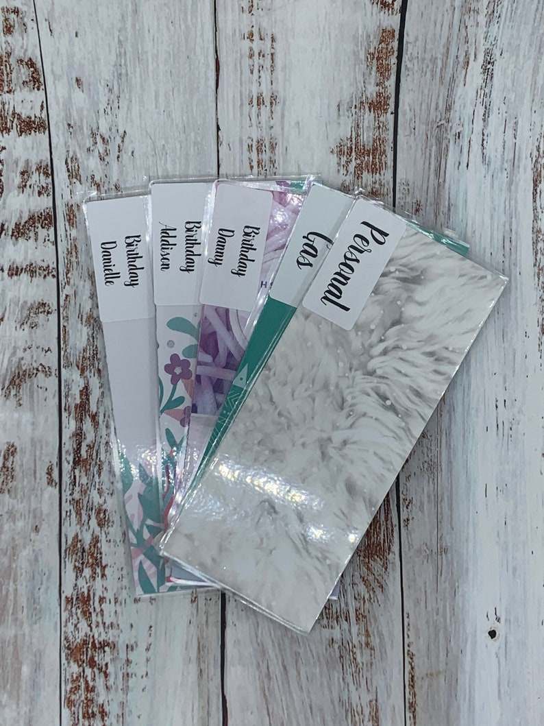 Laminated cash envelopes cash stuffing pink budget Dave Etsy