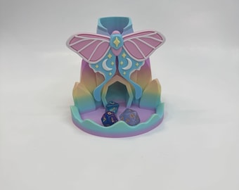 Lunar moth Dice Tower, moth dice tower, dice tower