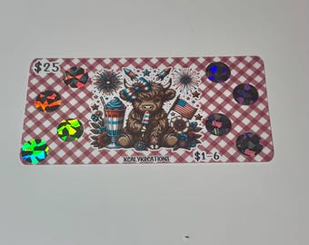 Low Denominations Savings Challenge Scratch-Off, Fun & Easy Budgeting Game, 25 dollar savings, Savings Challenge, low income savings game