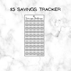 Digital Download, you print, 5 dollar savings challenge, savings challenges, savings, savings tracker, budgeting, diy savings challenge