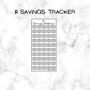 Digital Download, you print, 1 dollar savings challenge, savings challenges, savings, savings tracker, budgeting, diy savings challenge