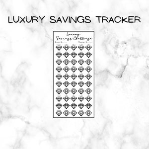 Digital Download, you print, LUXURY savings challenge, savings challenges, savings, savings tracker, budgeting, diy savings challenge