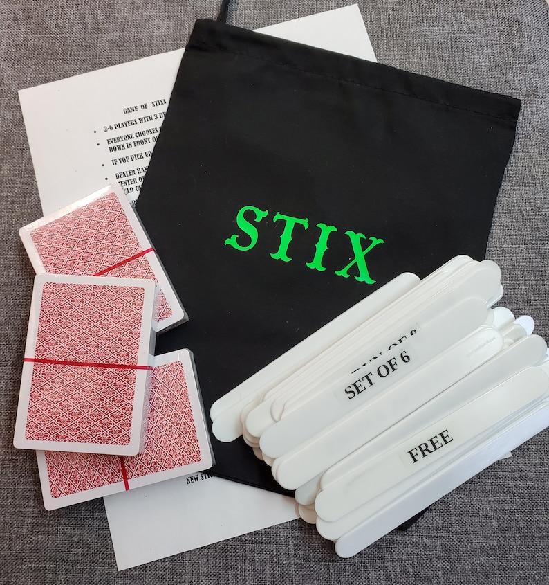Sticks Stix Card Game NEW & IMPROVED Excellent Etsy