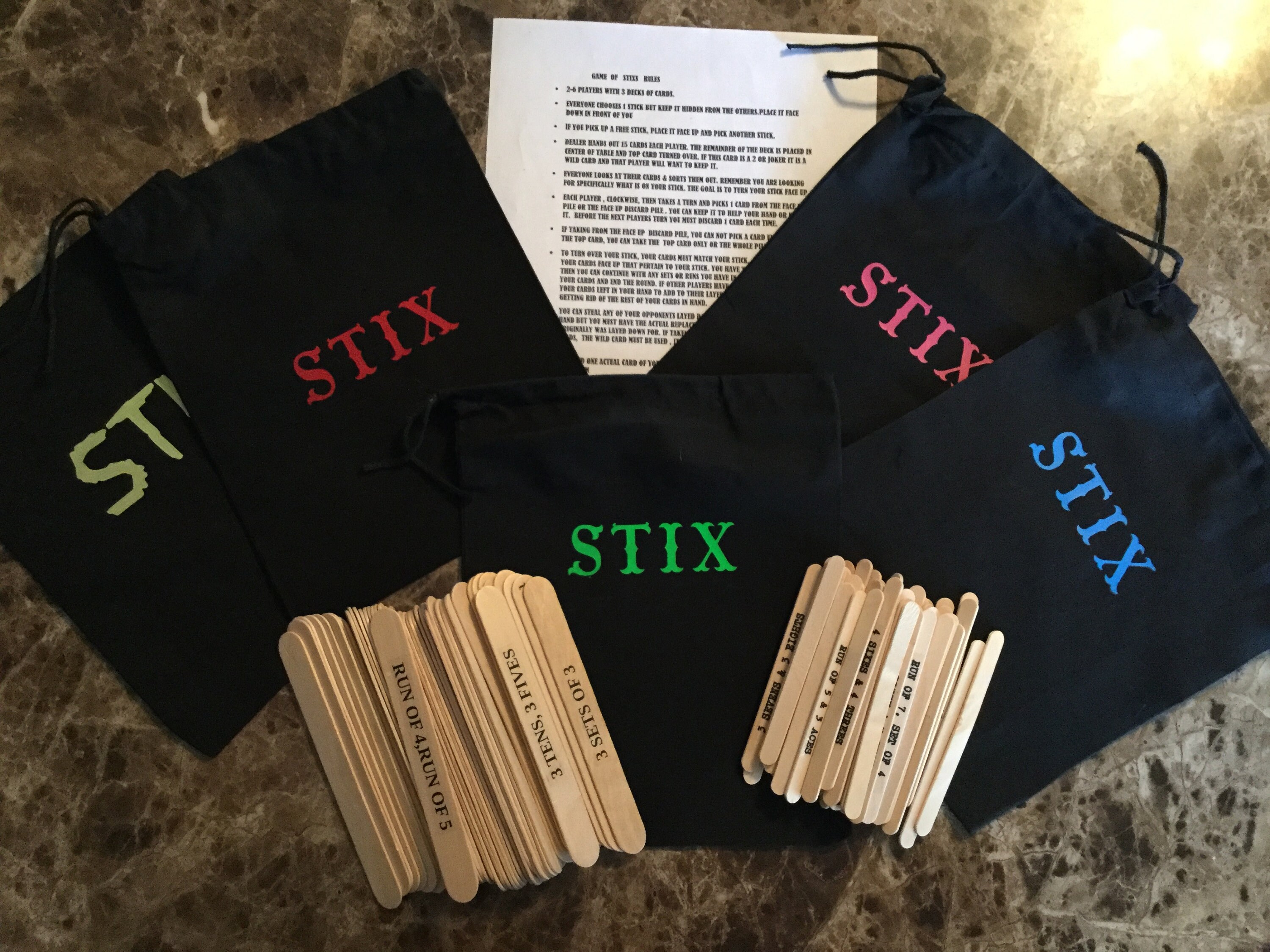 Sticks card game makes for hours of entertainment and family Etsy